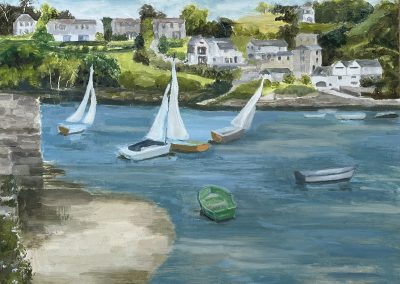 Fowey - acrylic - 30 x 40cm